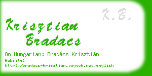 krisztian bradacs business card