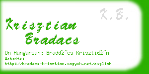 krisztian bradacs business card